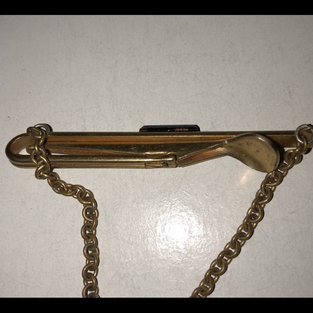 Tie Bar with Chain - Picture 4 of 4
